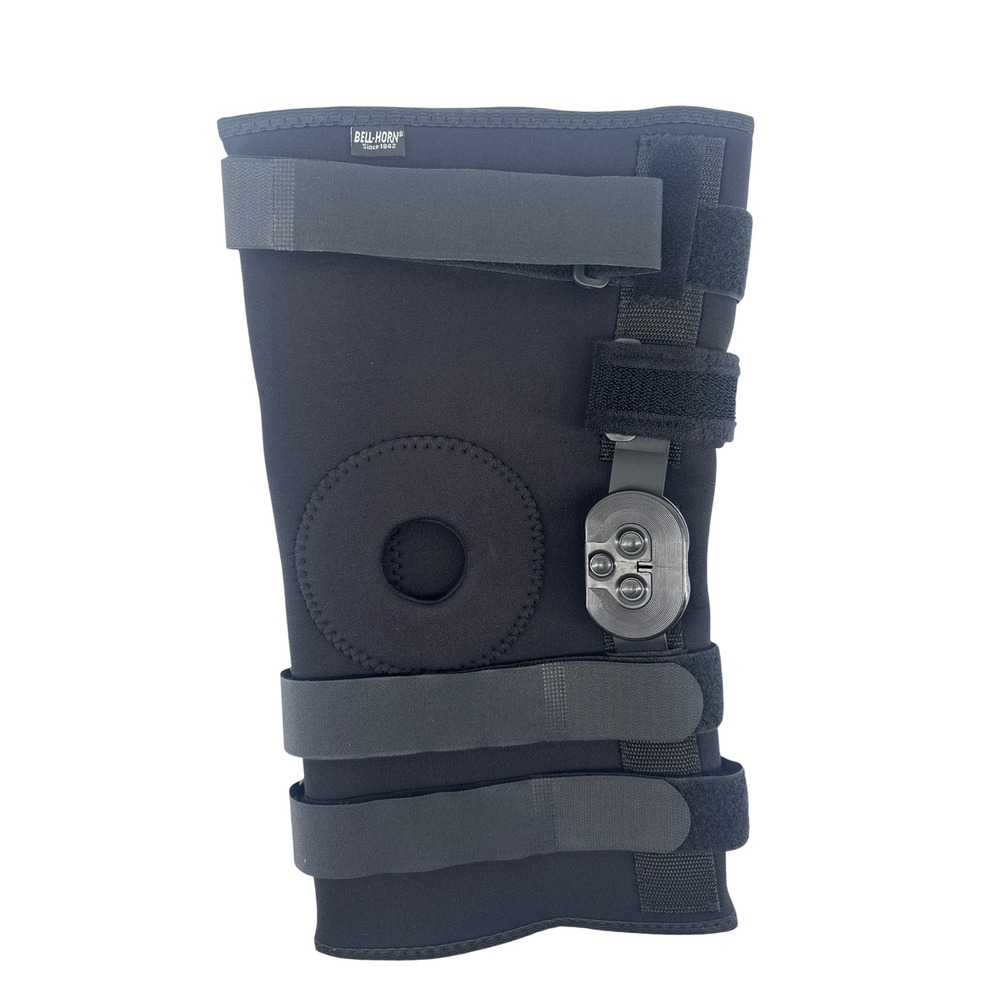 Bell-Horn Range of Motion Knee Brace 3XL Black Hinged Adjustable 99443XXXL L1833 - Picture 4 of 11